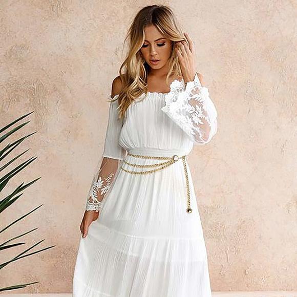 Chain Belts For Women Dress Multilayer Metal Waist Belt Crystal Gold🤓 - Picture 5 of 5